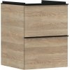 Hansgrohe Xelu Q Umývadlová skrinka, 63x48x50 cm, 2 zásuvky, prírodný dub/matná čierna 54021670-HG Hansgrohe Xelu Q Umývadlová skrinka, 63x48x50 cm, 2 zásuvky, prírodný dub/matná čierna 54021670-HG