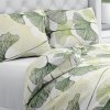 Biante Bavlnené posteľné obliečky Sandra SA-576 Zelené Ginkgo listy na bielom Predĺžené 140x220 a 70x90 cm Biante Bavlnené posteľné obliečky Sandra SA-576 Zelené Ginkgo listy na bielom Predĺžené 140x220 a 70x90 cm