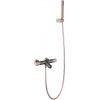Imex BTD038-4GC LINE temostatická vaňová batéria + sprchový set sivá matná/champagne Imex BTD038-4GC LINE temostatická vaňová batéria + sprchový set sivá matná/champagne