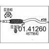 MTS Výfukové potrubie 01.41260 MTS Výfukové potrubie 01.41260