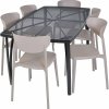 ROJAPLAST Set záhradného nábytku ZWMT-24 záhradný stôl 1 + 6 záhradných stoličiek MARE ROJAPLAST Set záhradného nábytku ZWMT-24 záhradný stôl 1 + 6 záhradných stoličiek MARE