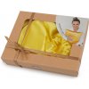 Saténová Beauty sada na spanie, obliečka a scrunchie gumička žltá 1ks Saténová Beauty sada na spanie, obliečka a scrunchie gumička žltá 1ks
