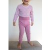 Detské rastúce legíny zo 100% merino vlny Jaquard SAFA - ružové Veľkosť: 62/68 Detské rastúce legíny zo 100% merino vlny Jaquard SAFA - ružové Veľkosť: 62/68