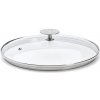 Poklice na hrnce de Buyer, 3428.24 ALCHIMY, průměr 24 cm, skleněná, hrana z nerezové oceli, hluboký lem Poklice na hrnce de Buyer, 3428.24 ALCHIMY, průměr 24 cm, skleněná, hrana z nerezové oceli, hluboký lem