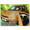Deflektory Heko Nissan Micra K13 5D 2010 - 2017 (+zadné) Deflektory Heko Nissan Micra K13 5D 2010 - 2017 (+zadné)
