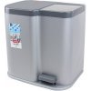 Curver Odpadkový kôš Duo strieborný 04027-491 Curver Odpadkový kôš Duo strieborný 04027-491