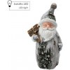 Dekorácia Santa s tabuľkou LED 13x44 cm Dekorácia Santa s tabuľkou LED 13x44 cm