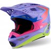 prilba SUPERTECH S-M10 edícia JETT LAWRENCE R01, ALPINESTARS (fialová/ružová fluo/žltá fluo) 2026 Veľkosť: S prilba SUPERTECH S-M10 edícia JETT LAWRENCE R01, ALPINESTARS (fialová/ružová fluo/žltá fluo) 2026 Veľkosť: S