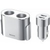 BASEUS autonabíjačka 2 x USB A + 2 x zapaľovač x2 80W 3,1A CRDYQ-0S strieborný BASEUS autonabíjačka 2 x USB A + 2 x zapaľovač x2 80W 3,1A CRDYQ-0S strieborný