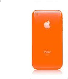 Kryt iPhone 3G, 3GS 8GB zadný oranžový
