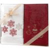 Eurofirany Vianočné uteráky v krabici vyšívané JOY 03 červeno biele Mix farieb Bavlna 2ks 50x90 cm Eurofirany Vianočné uteráky v krabici vyšívané JOY 03 červeno biele Mix farieb Bavlna 2ks 50x90 cm