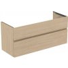 Ideal Standard Finesse - Umývadlová skrinka, 120x44x55 cm, 2 zásuvky, biely dub E3385US Ideal Standard Finesse - Umývadlová skrinka, 120x44x55 cm, 2 zásuvky, biely dub E3385US