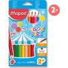 Moje prvé trojhranné pastelky pre deti Color´Peps Jumbo Maped 12 farieb Moje prvé trojhranné pastelky pre deti Color´Peps Jumbo Maped 12 farieb