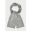 ŠÁL GANT UNISEX. SHIELD WOOL KNIT SCARF GREY MELANGE ŠÁL GANT UNISEX. SHIELD WOOL KNIT SCARF GREY MELANGE