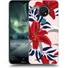 Picasee silikónový prehľadný obal pre Nokia 7.2 - Red Lily Picasee silikónový prehľadný obal pre Nokia 7.2 - Red Lily