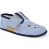 Barefoot detské papuče Pegres - BF03 modre jeans Barefoot detské papuče Pegres - BF03 modre jeans