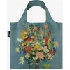 Skladacia nákupná taška LOQI VINCENT VAN GOGH Flower Pattern Blue Skladacia nákupná taška LOQI VINCENT VAN GOGH Flower Pattern Blue