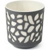 Lamela Kvetináč plast béžový, čierny, sivý 19,5 x 19,5 x 20 cm