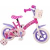 Disney Minnie Najroztomilejší vôbec! Detský bicykel - Dievčatá - 10 palcov - Ružová / Biela / Fialová - Pevné prevody