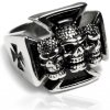 Pánsky prsteň z chirurgickej ocele lebky S84085 Pánsky prsteň z chirurgickej ocele lebky S84085
