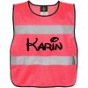 Korntex reflexná vesta s reflexným nápisom pre najmenšie deti neon ružová