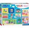 Clementoni - Puzzle Prasiatko Peppa 10v1 Clementoni - Puzzle Prasiatko Peppa 10v1