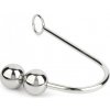 Mr. Steel Anal Hook Double Balls 40+40mm Silver Mr. Steel Anal Hook Double Balls 40+40mm Silver
