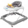 Baby Mix Detské chodítko s volantom a silikónovými kolieskami tmavo sivý Baby Mix Detské chodítko s volantom a silikónovými kolieskami tmavo sivý