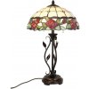 Clayre & Eef Stolná lampa Tiffany s ružami Rosalin - Ø 35*61 cm 2x E27/60W - Clayre & Eef Clayre & Eef Stolná lampa Tiffany s ružami Rosalin - Ø 35*61 cm 2x E27/60W - Clayre & Eef