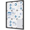 Jansen Display Interiérová vitrína Economy 9 x A4 - plechová zadná stena 711 x 963 mm