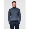 Ombre Men's turtleneck sweater with checkered weave - navy blue modrá M Ombre 5907064529216 Ombre Men's turtleneck sweater with checkered weave - navy blue modrá M Ombre 5907064529216