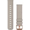 Remienok Garmin Quick Release 20 semišový šedý (ružovo zlatá pracka) (010-12691-07) Remienok Garmin Quick Release 20 semišový šedý (ružovo zlatá pracka) (010-12691-07)