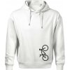 Bicykel na výšku - Oversized mikina pánska Moon - kratšia + širšia - XL ( Biela ) Bicykel na výšku - Oversized mikina pánska Moon - kratšia + širšia - XL ( Biela )