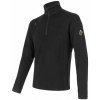 SENSOR MERINO UPPER pánska mikina krátky zips čierna Veľkosť: M SENSOR MERINO UPPER pánska mikina krátky zips čierna Veľkosť: M