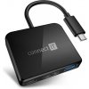 CONNECT IT USB-C hub, 3v1 (USB-C,USB-A,HDMI), externí, ČERNÝ CHU-7050-BK CONNECT IT USB-C hub, 3v1 (USB-C,USB-A,HDMI), externí, ČERNÝ CHU-7050-BK
