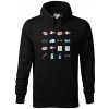 Očný lekár ikony - Mikina pánska Cape s kapucňou - 5XL ( Čierna ) Očný lekár ikony - Mikina pánska Cape s kapucňou - 5XL ( Čierna )