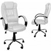 MALATEC - Kancelárske kreslo z ekokože biele (Pohodlné kancelárske kreslo s opierkou hlavy, funkciou TILT a gumovými kolieskami) MALATEC - Kancelárske kreslo z ekokože biele (Pohodlné kancelárske kreslo s opierkou hlavy, funkciou TILT a gumovými kolieskami)