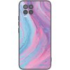 Picasee silikónový čierny obal pre Realme 8 Pro - Pink liquid Picasee silikónový čierny obal pre Realme 8 Pro - Pink liquid