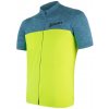Sensor MOTION pánský krátky rukáv celozip modrá/žlutá