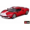 Bburago RACE + PLAY FERRARI Ferrari 296 GTB ASSETTO FIORANO červená mix variantov či farieb 1:18