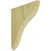 Walteco Drevená konzola 220x140 mm nosnosť 15 kg borovica prírodná 6152 Walteco Drevená konzola 220x140 mm nosnosť 15 kg borovica prírodná 6152