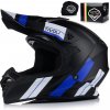 Motocyklová prilba | Vito Tivoli čierna/modrá | off-road enduro cross štvorkolka atv Motocyklová prilba | Vito Tivoli čierna/modrá | off-road enduro cross štvorkolka atv