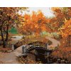 ZUTY Maľovanie podľa čísel - MOST A JESENNÉ STROMY Rámovanie: vypnuté plátno na rám, Rozmer: 40x50 cm ZUTY Maľovanie podľa čísel - MOST A JESENNÉ STROMY Rámovanie: vypnuté plátno na rám, Rozmer: 40x50 cm