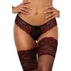Sexy tangá V-10018 čierna/červená - Axami XL Sexy tangá V-10018 čierna/červená - Axami XL