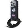 Karl Lagerfeld IML Crossbody puzdro K&CH Heads pre iPhone 16 Pro čierne (KLHCP16LHCDHGFBK) Karl Lagerfeld IML Crossbody puzdro K&CH Heads pre iPhone 16 Pro čierne (KLHCP16LHCDHGFBK)