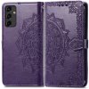 Peňaženkové puzdro Embossing Pattern Mandala Flower fialové – Samsung Galaxy A14 4G/5G Peňaženkové puzdro Embossing Pattern Mandala Flower fialové – Samsung Galaxy A14 4G/5G