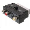 PremiumCord Adapter SCART-3x cinch + S-video s prepínačom IN / OUT PremiumCord Adapter SCART-3x cinch + S-video s prepínačom IN / OUT
