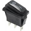 Kolískový vypínač obdĺžnikový KCD3, ON-OFF, IP65, 250V/15A, čierny Kolískový vypínač obdĺžnikový KCD3, ON-OFF, IP65, 250V/15A, čierny