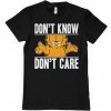 Garfield Dont Know Dont Caret-shirt