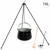 Perfect Home Kotlík s trojnožkou, varechou, naberačkou, 16L, 4ks, Set-100